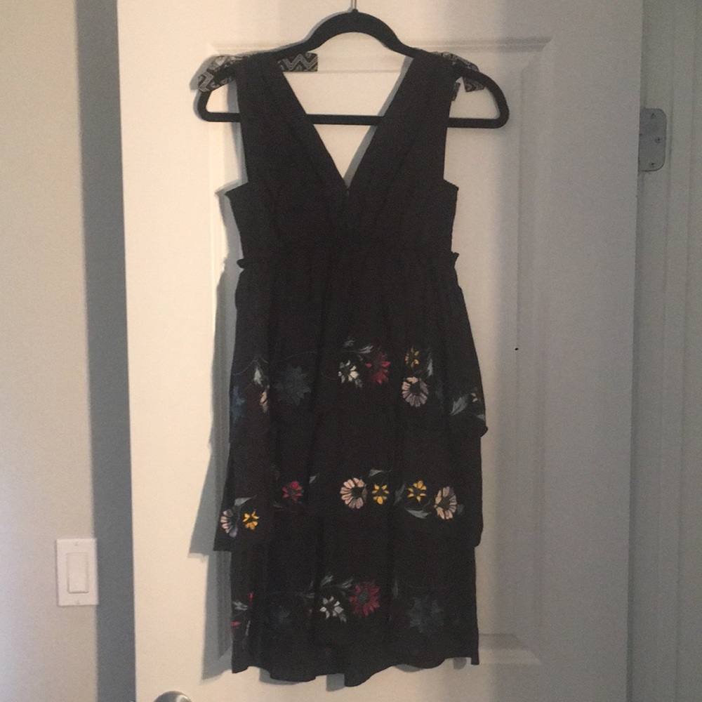 BNWT Anthropologie RED CARTER tier dress with embroidery size XS $228